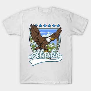 Alaska Travel Patch T-Shirt